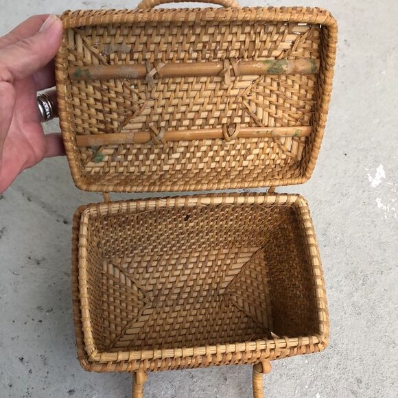 Vintage rattan bag   - Picture 6 of 7